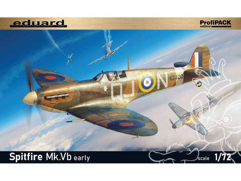 EDUARD maquette avion 70205 Spitfire Mk.Vb Early ProfiPack Edition 1/72