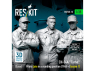 ResKit Figurine RSF35-0013 Pilotes en position debout CH-54A Tarhe de 1968+ pour kit ICM 3pièces imprimées en 3D 1/35
