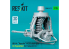 ResKit RSU35-0072 Mitrailleuse M230 pour AH-64 Apache en position de vol, imprimée en 3D kit Trumpeter 1/35