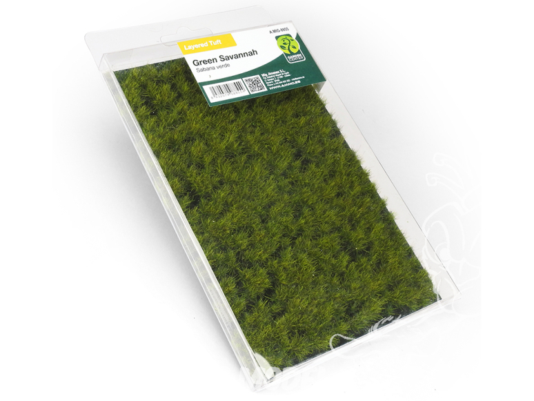Mig végétation 8855 Touffes multicouches Herbe vert Savane