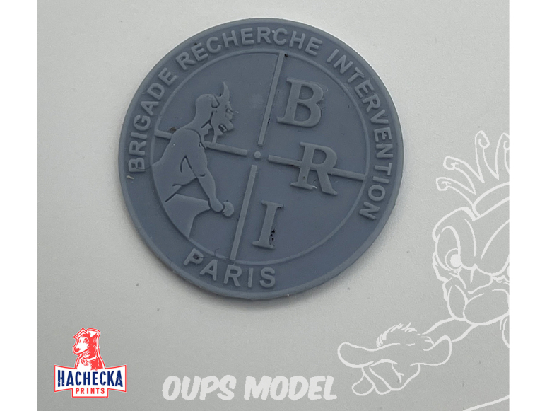 Hachecka Prints maquette militaire HKP-09-91-00 Ecusson BRI 3cm