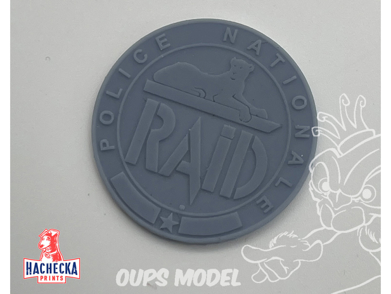 Hachecka Prints maquette militaire HKP-09-90-00 Ecusson RAID 3cm