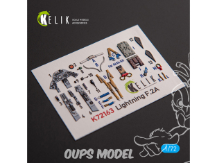 Kelik K72163 Autocollant intérieur F.2A Lighting kit Airfix 1/72
