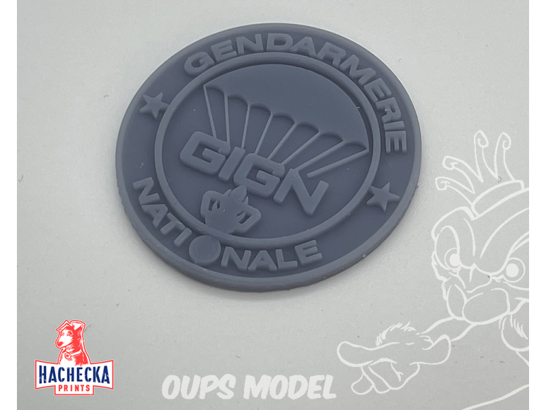 Hachecka Prints maquette militaire HKP-09-92-00 Ecusson GIGN 3cm