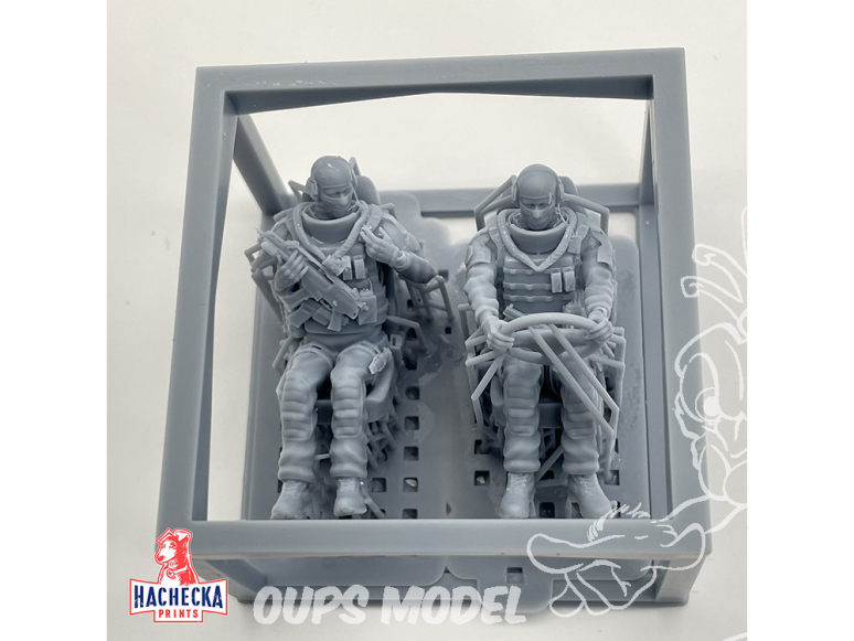 Hachecka Prints maquette militaire HKP-09-15-35 Set figurines Equipage PVP BRI / RAID 1/35