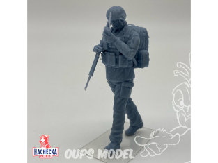 Hachecka Prints figurine HKP-09-03-35 Soldat Français moderne 03 1/35