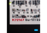 Kelik K72167 Autocollant intérieur SU-17M4P/22M4 kit ModelSvit 1/72
