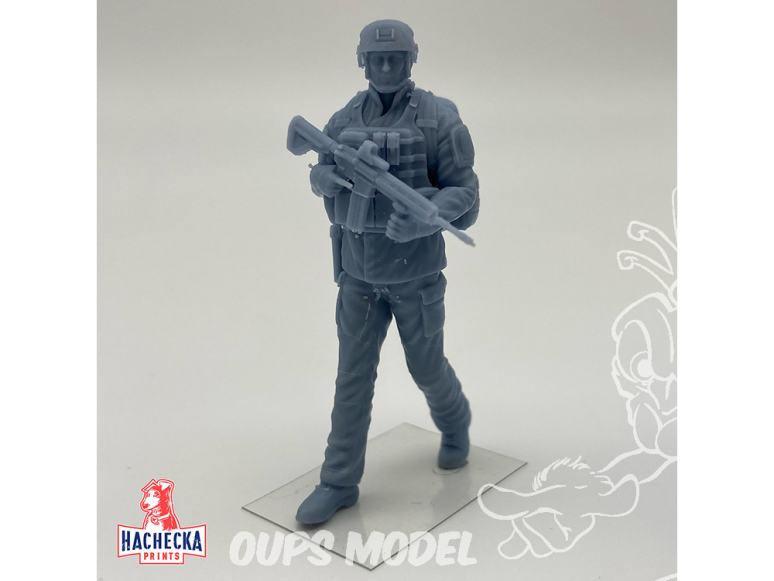 Hachecka Prints figurine HKP-09-02-35 Soldat Français moderne 02 1/35