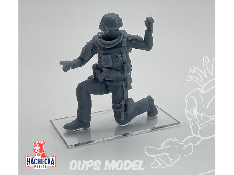 Hachecka Prints figurine HKP-09-20-35 Opérateur du RAID 01 1/35