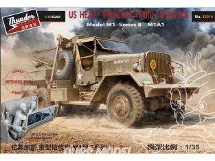 Thunder Model maquette militaire 35014B US Heavy Wrecker Ward LaFrance M1000, series 5 serie limitée bonus 1/35