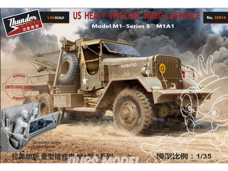 Thunder Model maquette militaire 35014B US Heavy Wrecker Ward LaFrance M1000, series 5 serie limitée bonus 1/35