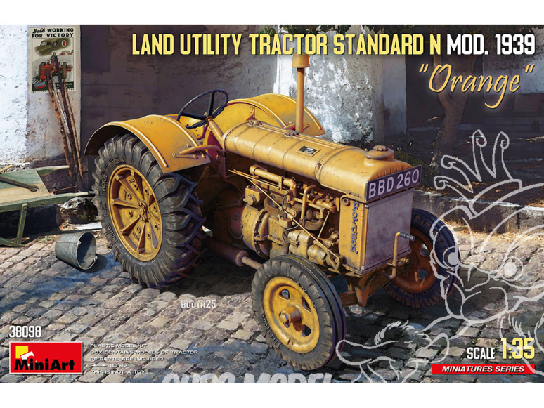 Mini Art maquette militaire 38098 Tracteur utilitaire terrestre Standard N Orange MOD. 1939 1/35