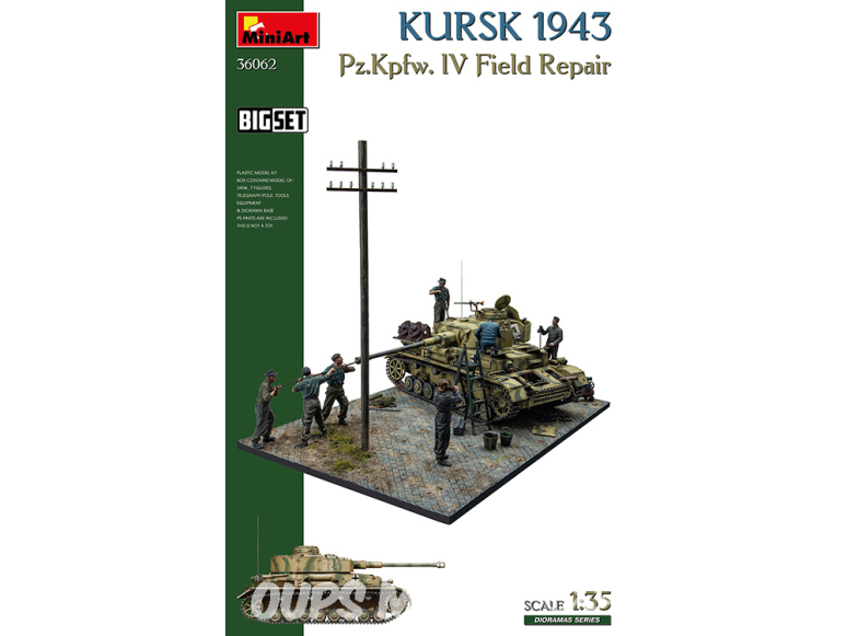 Mini Art maquette militaire 36062 KURSK 1943 Réparation de campagne du Pz.Kpfw. IV. GRAND ENSEMBLE 1/35