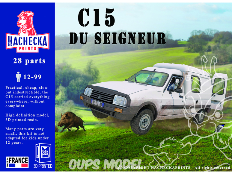 Hachecka Prints maquette voiture HKP-02-08-35 Citroën c15 1/35