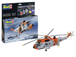 Revell maquette hélico 63785 Model Set Westland Sea King Mk.41/HU.5 avec accessoires de base 1/72 Revell maquette hélico 63785 Model Set Westland Sea King Mk.41/HU.5 avec accessoires de base 1/72