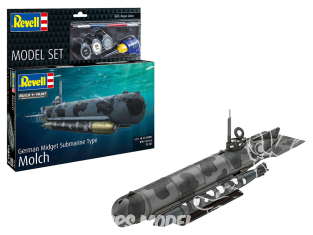 Revell maquette bateau 65187 German Midget Submarine Type Molch 1/72 Revell maquette bateau 65187 German Midget Submarine Type Molch 1/72