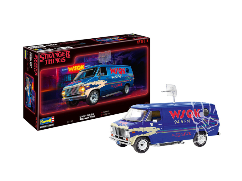 Revell maquette 07732 GMC® WSQK Squawk Van Stranger Things 1/25