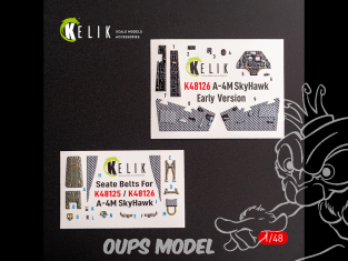 Kelik K48126 Autocollants 3D intérieurs du A-4M Early production pour kit Magic Factory 1/48
