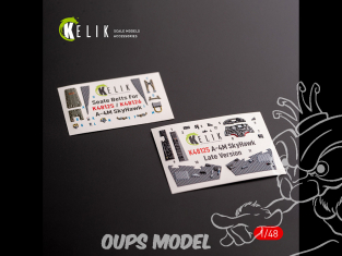 Kelik K48125 Autocollants 3D intérieurs du A-4M Late production pour kit Magic Factory 1/48