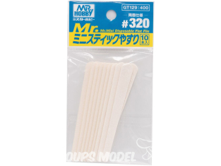 Mr Hobby outillage GT129 10 Limes Râpes Blanche 320/320