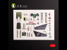 Kelik K48118 Autocollants 3D intérieurs du Jas-39 A pour kit Italeri 1/48