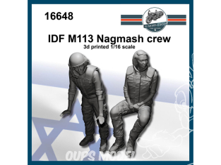FC MODEL TREND figurine résine 16648 Equipage IDF M113 Nagmash 1/16