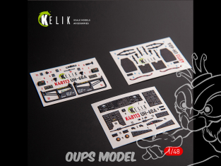 Kelik K48113 Autocollants 3D intérieurs UH-60A Black Hawk Type 1 pour kit ICM 1/48
