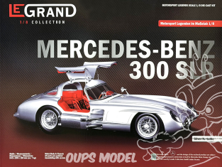 Le Grand maquette voiture LE105 Mercedes-Benz 300 SLR Uhlenhaut Coupé kit intérieur rouge 1/8 Le Grand maquette voiture LE105 Mercedes-Benz 300 SLR Uhlenhaut Coupé kit intérieur rouge 1/8
