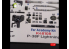 Kelik K48108 Autocollants 3D intérieurs P-38F Lightning pour kit Academy 1/48