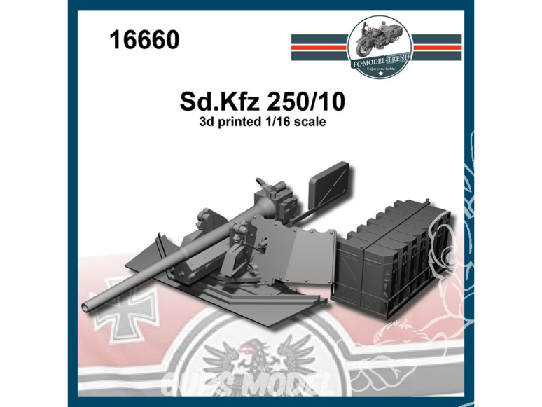 FC MODEL TREND accessoire résine 16660 Amélioration Sd.Kfz 250/10 1/16