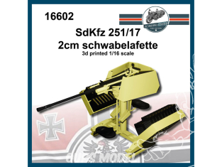 FC MODEL TREND accessoire résine 16602 Amélioration Sd.Kfz 251/17 2cm Schwabelafette 1/16