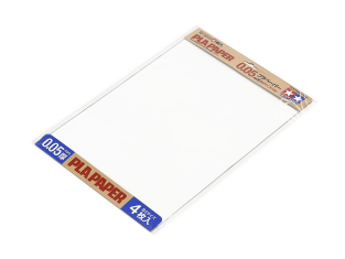 Tamiya 69948 Papier plastique Tamiya Fun Craft Series, épaisseur 0,05 mm, format B4 (4 feuilles)