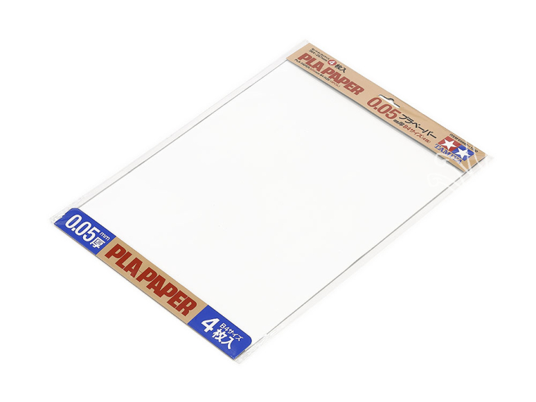 Tamiya 69948 Papier plastique Tamiya Fun Craft Series, épaisseur 0,05 mm, format B4 (4 feuilles)