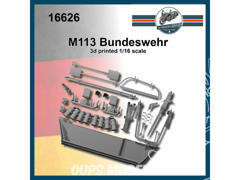 FC MODEL TREND accessoire résine 16626 Amélioration M113 Bundeswehr 1/16