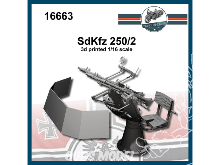 FC MODEL TREND accessoire résine 16663 Amélioration Sd.Kfz 250/4 1/16