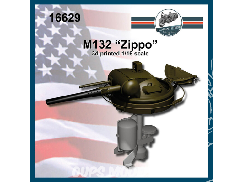 FC MODEL TREND accessoire résine 16629 Amélioration M132 "Zippo" 1/16
