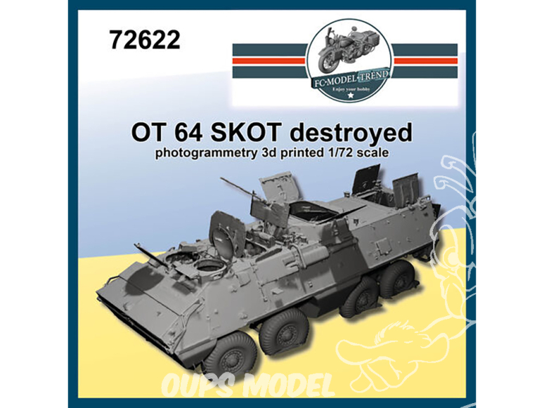FC MODEL TREND maquette résine 72622 Epave OT 64 SKOT 1/72