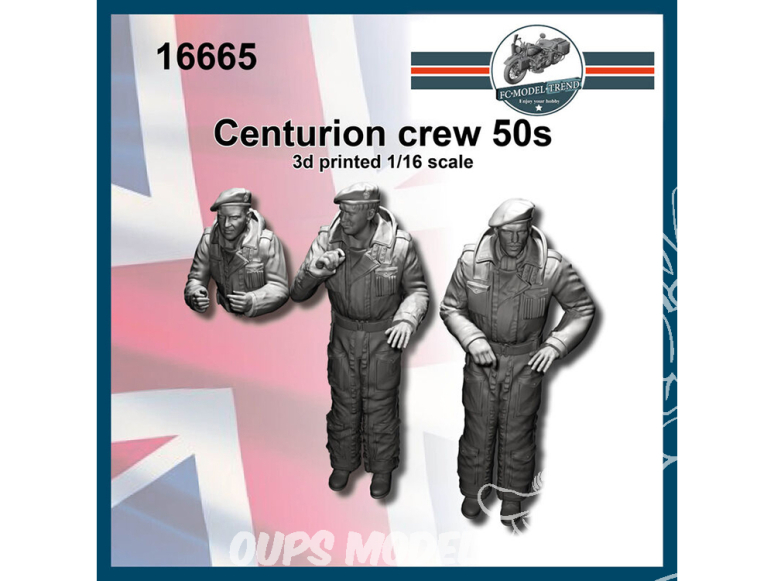 FC MODEL TREND figurine résine 16665 Equipage Centurion 50's 1/16