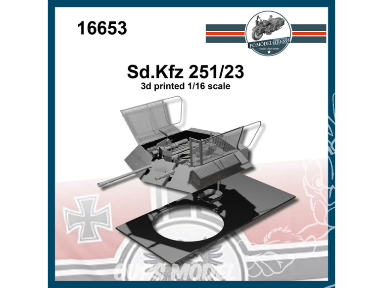 FC MODEL TREND accessoire résine 16653 Amélioration Sd.Kfz. 251/23 1/16