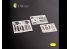 Kelik Decals 3D K32032 Autocollant 3D intérieur F-104 A/C pour kit Italeri 1/32