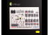 Kelik Decals 3D K32032 Autocollant 3D intérieur F-104 A/C pour kit Italeri 1/32