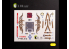Kelik Decals 3D K32032 Autocollant 3D intérieur F-104 A/C pour kit Italeri 1/32