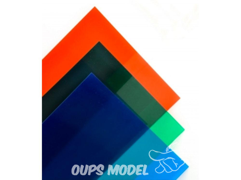 maquett 604-08 1 plaque de PVC clear violet 194x320mm 0,20mm