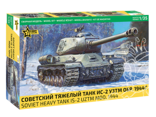 Zvezda maquette plastique 3708 Char lourd soviétique IS-2 UZTM Mod.1944 1/35