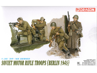 dragon maquette militaire 6019 Troupes de fusiliers motorisés Soviétique Berlin 1945 1/35