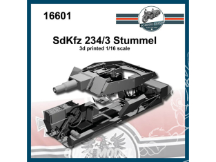 FC MODEL TREND accessoire résine 16601 Amélioration Sd.Kfz. 234/3 Stummel 1/16
