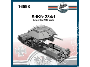 FC MODEL TREND accessoire résine 16598 Amélioration Sd.Kfz. 234/1 1/16