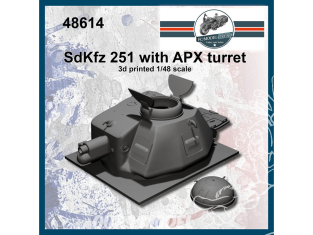 FC MODEL TREND accessoire résine 48614 Tourelle APX Sd.Kfz. 251 1/48