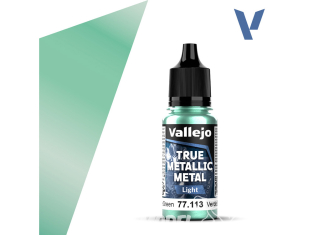 Vallejo Peinture True Metallic Metal 77113 Vert scarabée Light 18ml