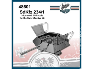 FC MODEL TREND accessoire résine 48601 Sd.Kfz 234/1 Italeri / Tamiya 1/48